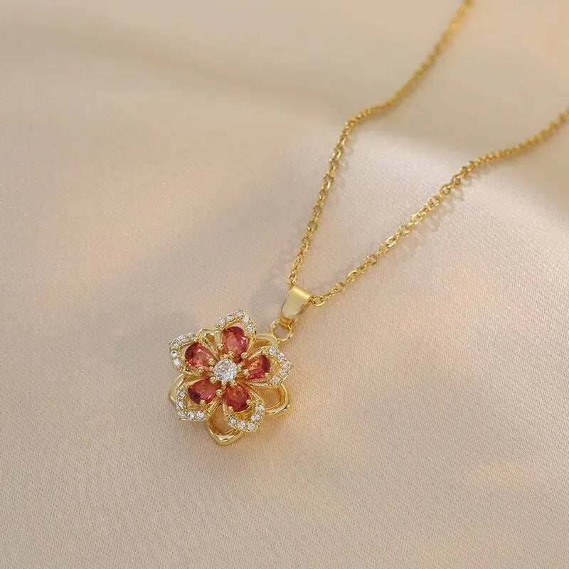 Spin Flower Necklace