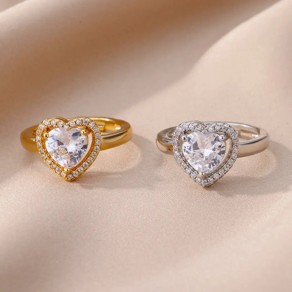 Gold Heart Love Ring